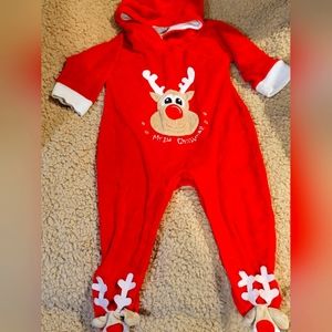 HOHOHO Reindeer hooded onesie